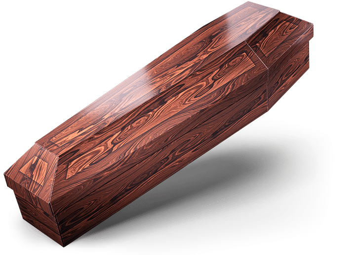 Coffin Dark Oak Premium2